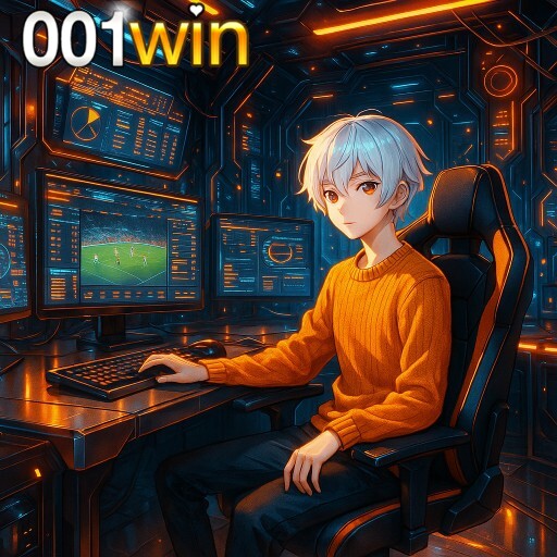 Imagem promocional da 001Win apresentando a plataforma e seus recursos